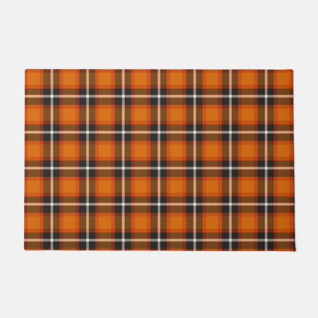 Paillasson Décor Automne Tartan Classique Plaid (Devant)