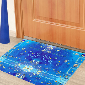 Paillasson Décor de luxe Misty Blue Mexican Art