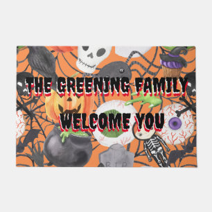 Paillasson Décor déplaisant d'Halloween effrayant