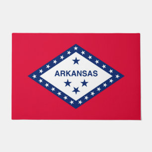 Paillasson Décor Design du drapeau de l'État de l'Arkansas