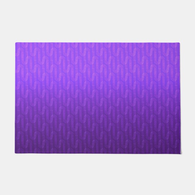 Paillasson Dégradé du lilas néon. (Devant)