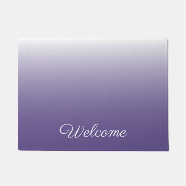 Paillasson dégradé personnalisé ombre Ultra Violet (Devant)