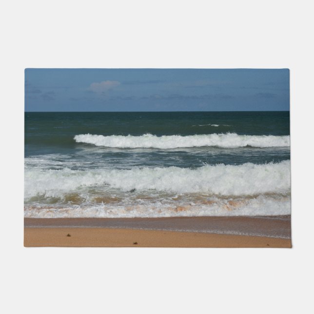 Paillasson Des Vagues De Plage S'Écrasent Sur Le Bord De Mer (Devant)