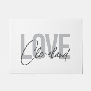 Paillasson Design moderne, simple, urbain, cool Love Clevelan