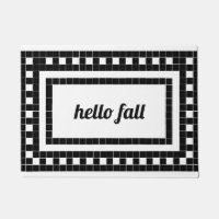 Design tendance automne carrelage noir et blanc