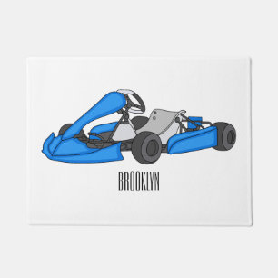 Paillasson dessin animé de Kart racing
