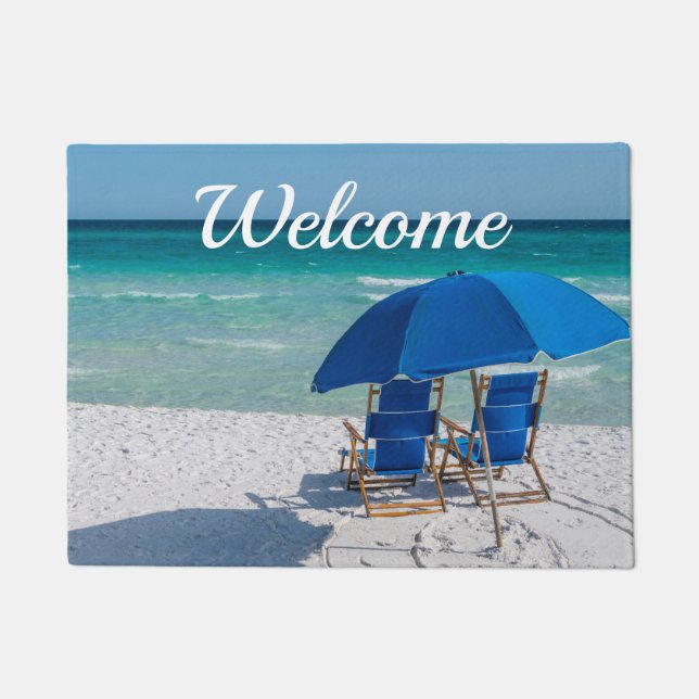 Paillasson Destin Florida Chaises Et Umbrella Doormat (Devant)