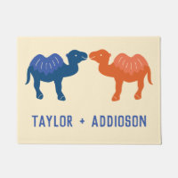 Deux mignons Camels Cartoon Couples Personnalisés