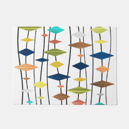 Paillasson Diamants d'art rétro de l'âge atomique 1