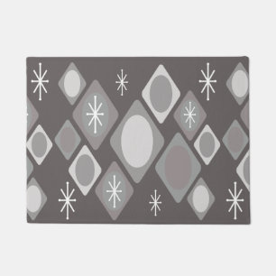 Paillasson Diamants Ovales Starbursts gris foncé