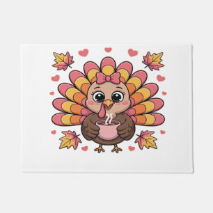 Paillasson dinde de thanksgiving kawaii rose T-Shirt Classiqu