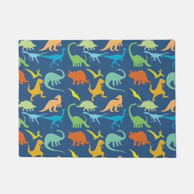 Paillasson Dinosaures colorés (Devant)