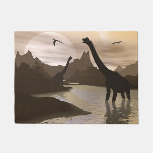 Paillasson Dinosaures de Brachiosaurus dans l'eau - 3D