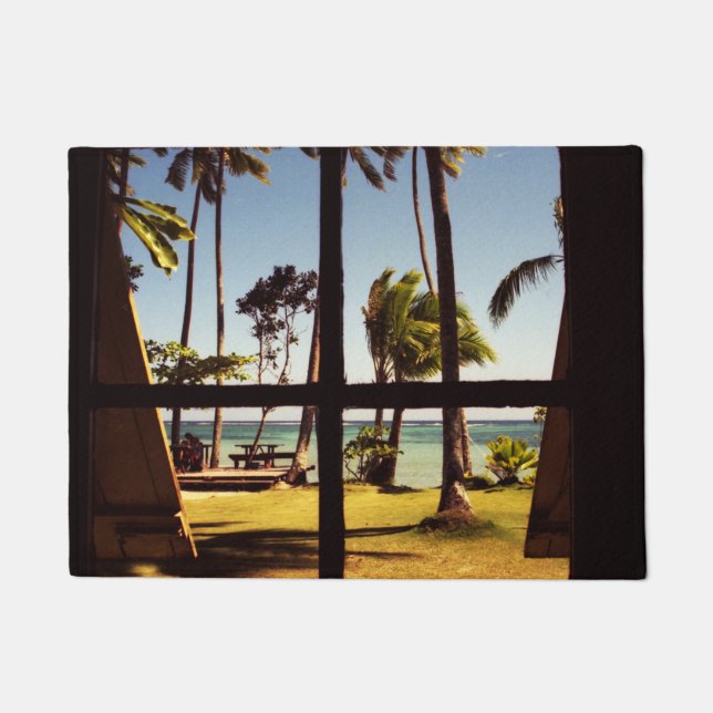 Paillasson Dmcna de la scène tropicale Fiji Beach (Devant)