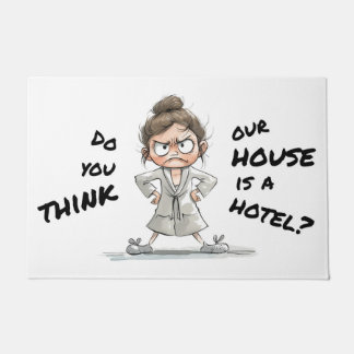 Paillasson Do you think our house is a hotel?