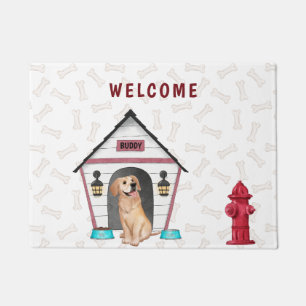 Paillasson Dog House & Golden Retriever