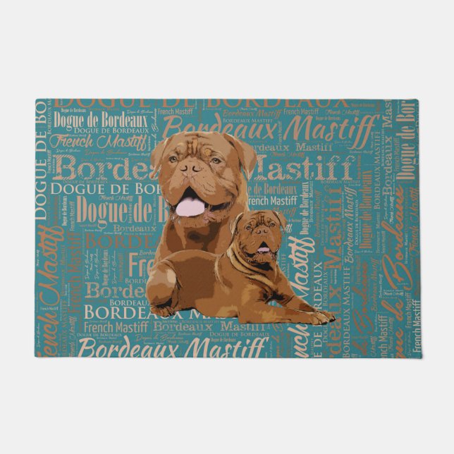 Paillasson Dogue de Bordeaux - mastiff français (Devant)