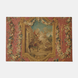 Paillasson Don Quichotte guidé par la Folie, tapisserie du XV