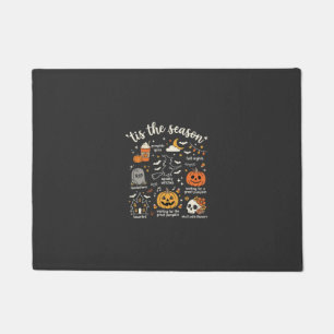 Paillasson Doodle de Halloween C'est la saison design sorcièr