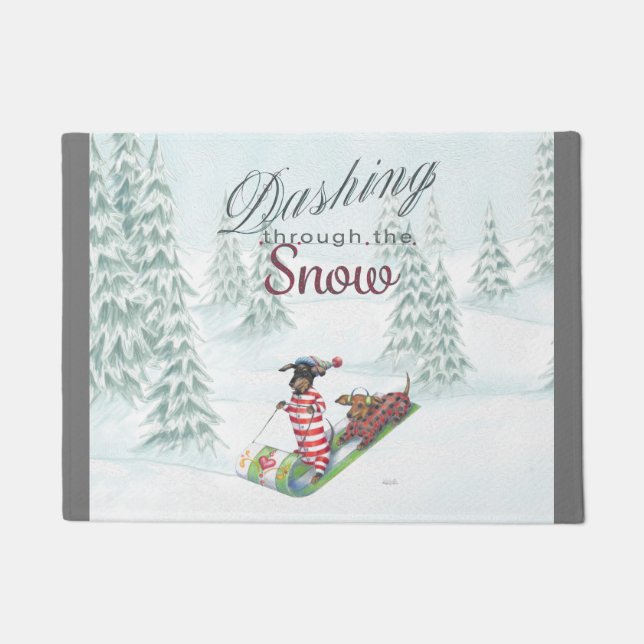 Paillasson Doormat Dachshund (Devant)