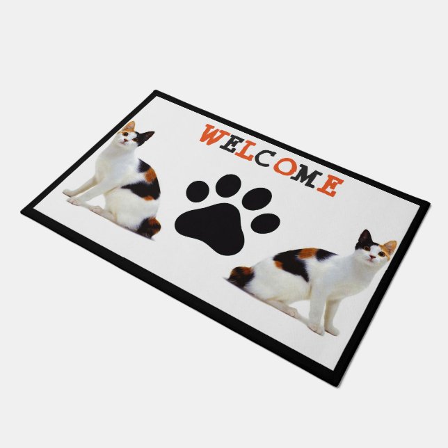 Paillasson Doormat de Calico Cats (Incliné)