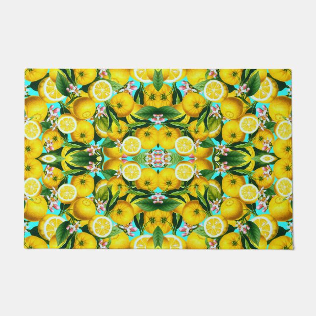 PAILLASSON DOORMAT DE LÉMONS TROPICALES (Devant)