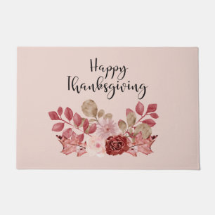 Paillasson Doormat floral d'automne de Bourgogne