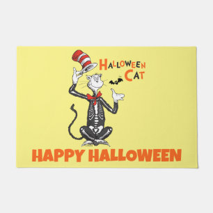 Paillasson Dr Seuss   Chat d'Halloween en Casquette