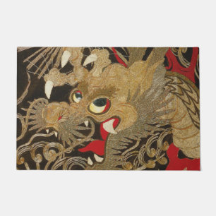 Paillasson Dragon japonais Vintage