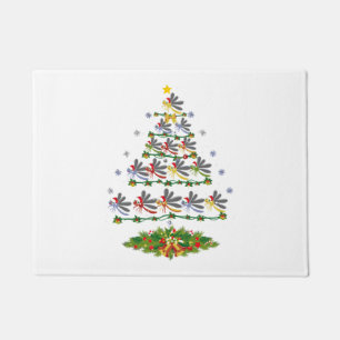 Paillasson Dragonfly Bird Christmas Tree Don Drôle Noël