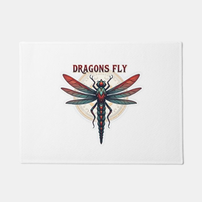 Paillasson Dragonfly cool Machiné Steampunk - Dragons Fly - (Devant)