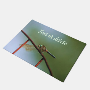Paillasson Dragonfly on Wire Fence Close Up Personnalisé