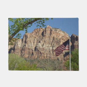 Paillasson Drapeau américain dans le parc national de Zion I
