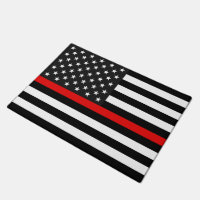 Drapeau américain de la ligne rouge mince