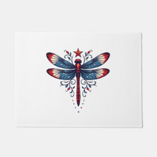 Paillasson Drapeau américain libellule Patriotique 4 juillet