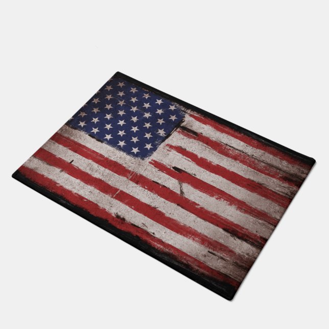 Paillasson Drapeau américain vintage (Incliné)
