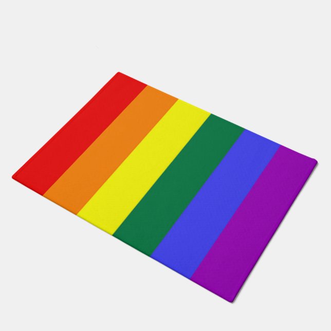 Paillasson Drapeau arc-en-ciel gay pride (Incliné)