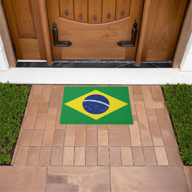 Paillasson Drapeau brésilien pour la maison ou l'entreprise (De plein air)