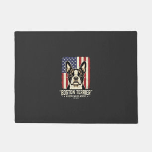 Paillasson Drapeau Classique Américain Boston Terrier