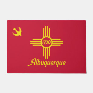 Paillasson Drapeau d'Albuquerque (Nouveau-Mexique)