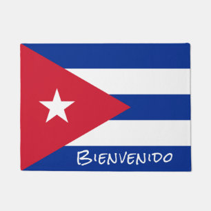 Paillasson Drapeau de Cuba Bienvenue