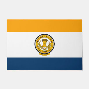 Paillasson Drapeau de la ville de San José (Californie)