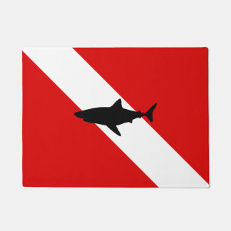 Paillasson Drapeau de plongée : Requin