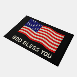 Paillasson Drapeau des États-Unis d'Amérique - grungy