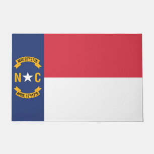 Paillasson Drapeau d'État de Caroline du Nord, États-Unis