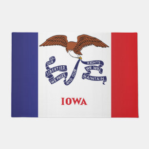 Paillasson Drapeau d'État de l'Iowa, États-Unis