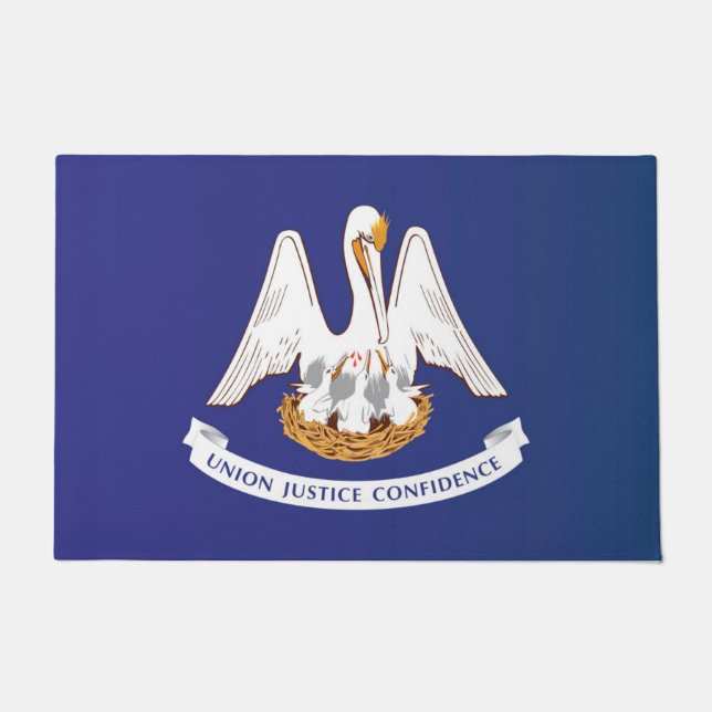 Paillasson Drapeau d'État de Louisiane, États-Unis (Devant)