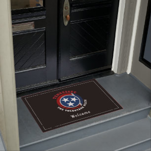 PAILLASSON DRAPEAU D'ÉTAT DE VOLONTAIRE TENNESSEE