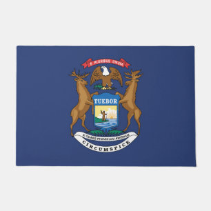 Paillasson Drapeau d'État du Michigan, États-Unis