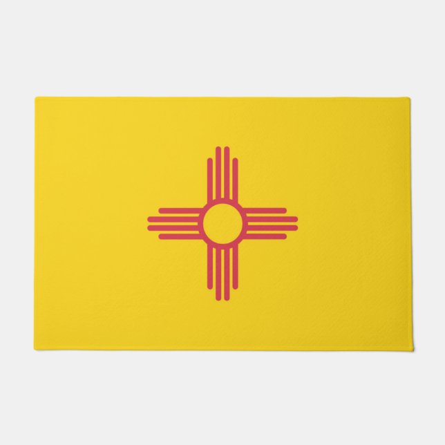 Paillasson Drapeau d'État du Nouveau-Mexique, États-Unis (Devant)